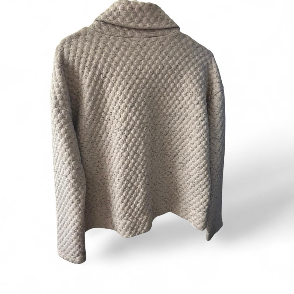 Apana Textured Cream Cowl Neck Sweater​ - Picture 3 of 3